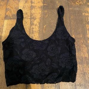 Brand Melville Black lace tank.